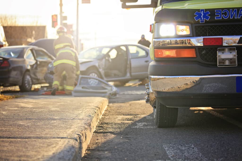 Emergency Responders Rushes to 5th Street Traffic Crash [Carson City, NV]