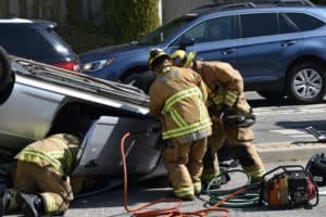 1 Child Hospitalized after Rollover Accident on Rodgers Drive near Plum Canyon Road [Santa Clarita, CA]