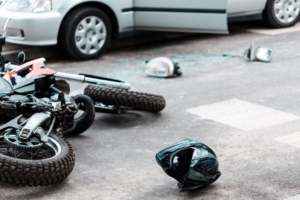 Startling Motorcycle Crash near Panama Lane and Colony Street Injures 1 [Bakersfield, CA]